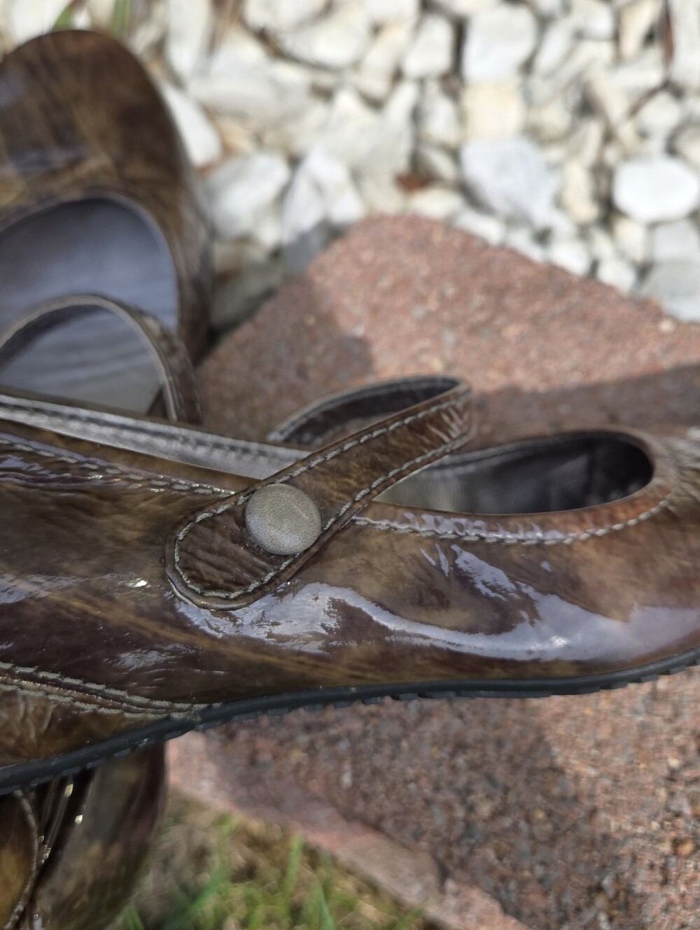 ECCO Women's Shoes Brown 'Bouillon' Mary Jane Flats EU Size 38 (7-7.5us) - Picture 8 of 8